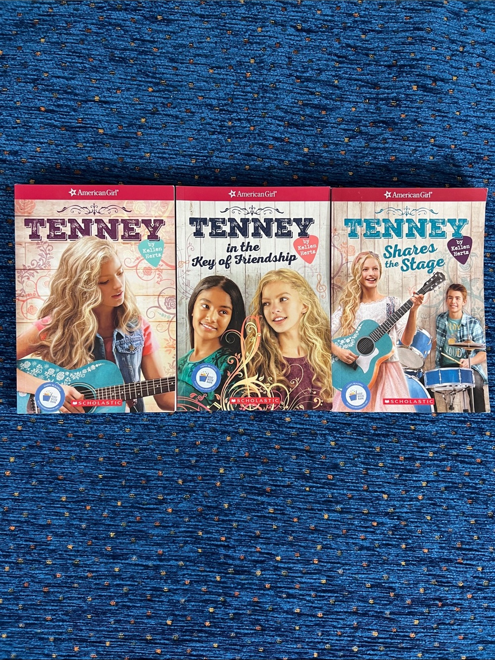 American Girl “Tenney” book series #1–3, about a girls music dream